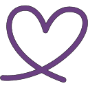 Ícone Coração Roxo